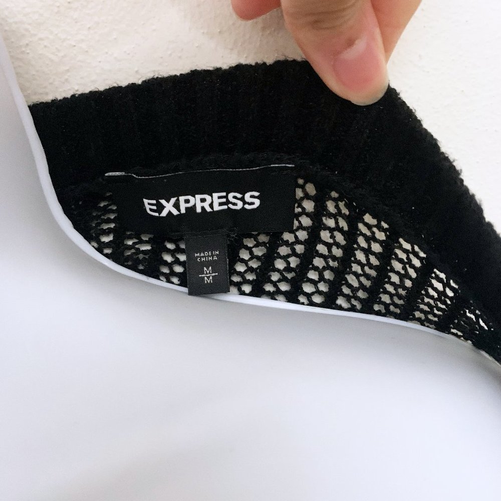 Express - Black Knit Top - Picture 3 of 3